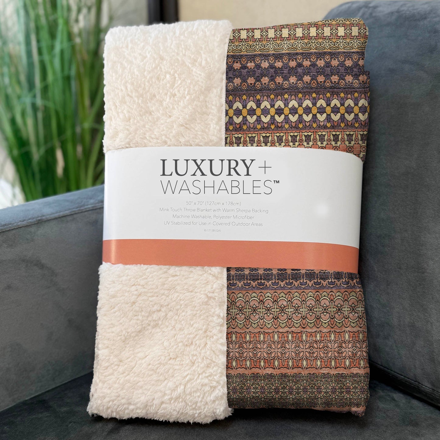 Addison Rugs Stripes Paprika Washable Indoor-Outdoor Rug