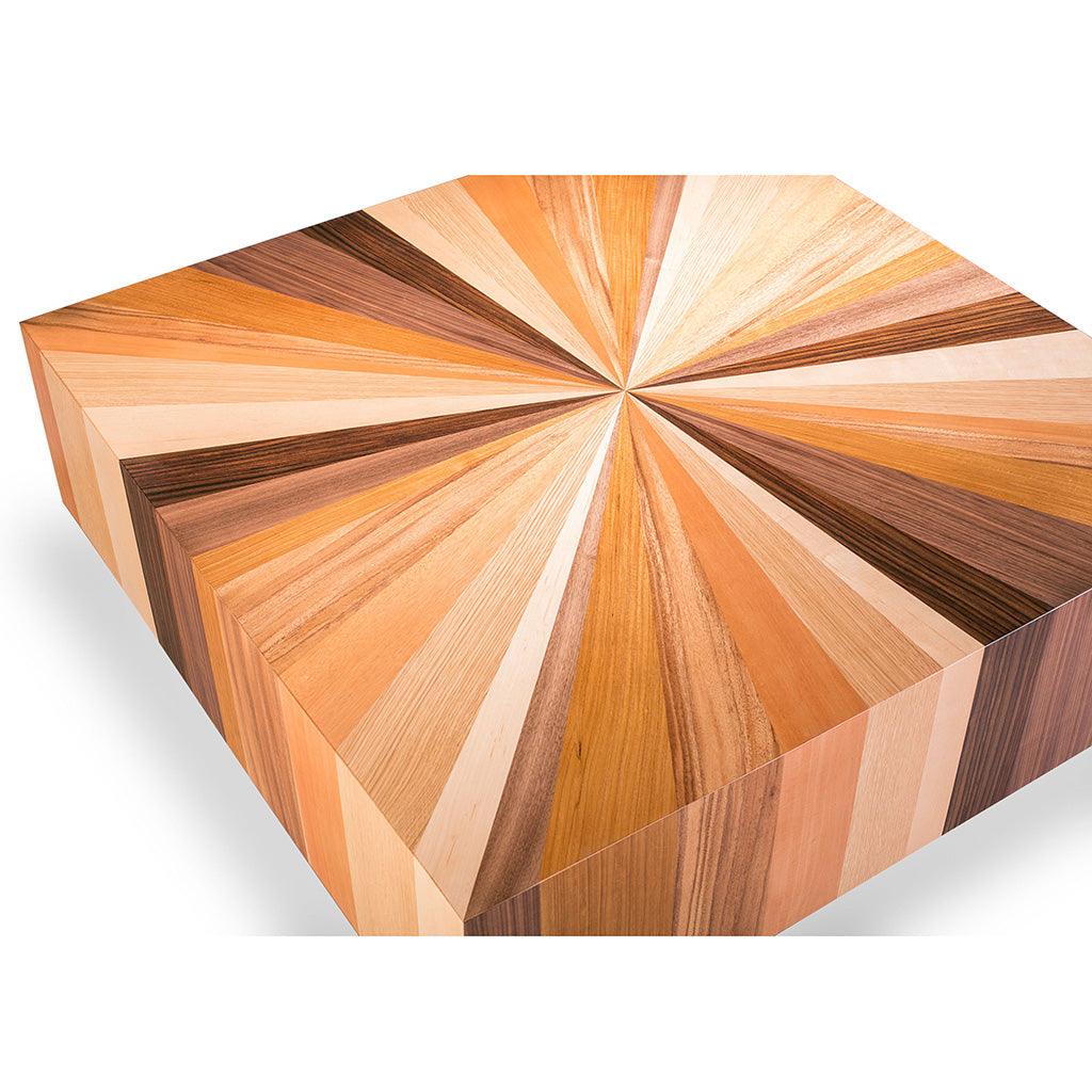 Urbia Sun Mixed Wooden Square Coffee Table