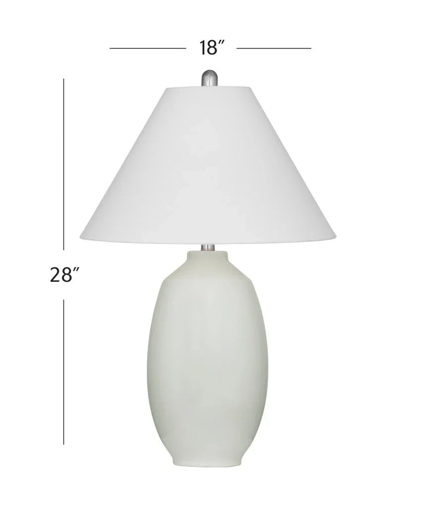 Syndee Versatile Cream Ceramic Table Lamp - LOOMLAN - Bassett Mirror - Table Lamps