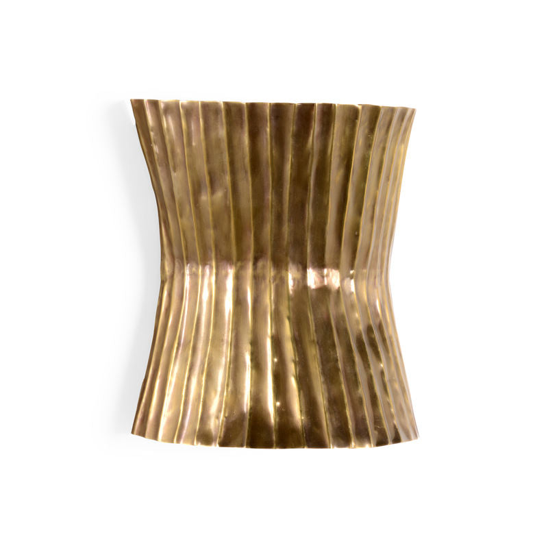 Tabuk Antique Brass Finish Wall Sconce-Wall Sconces-Wildwood-LOOMLAN