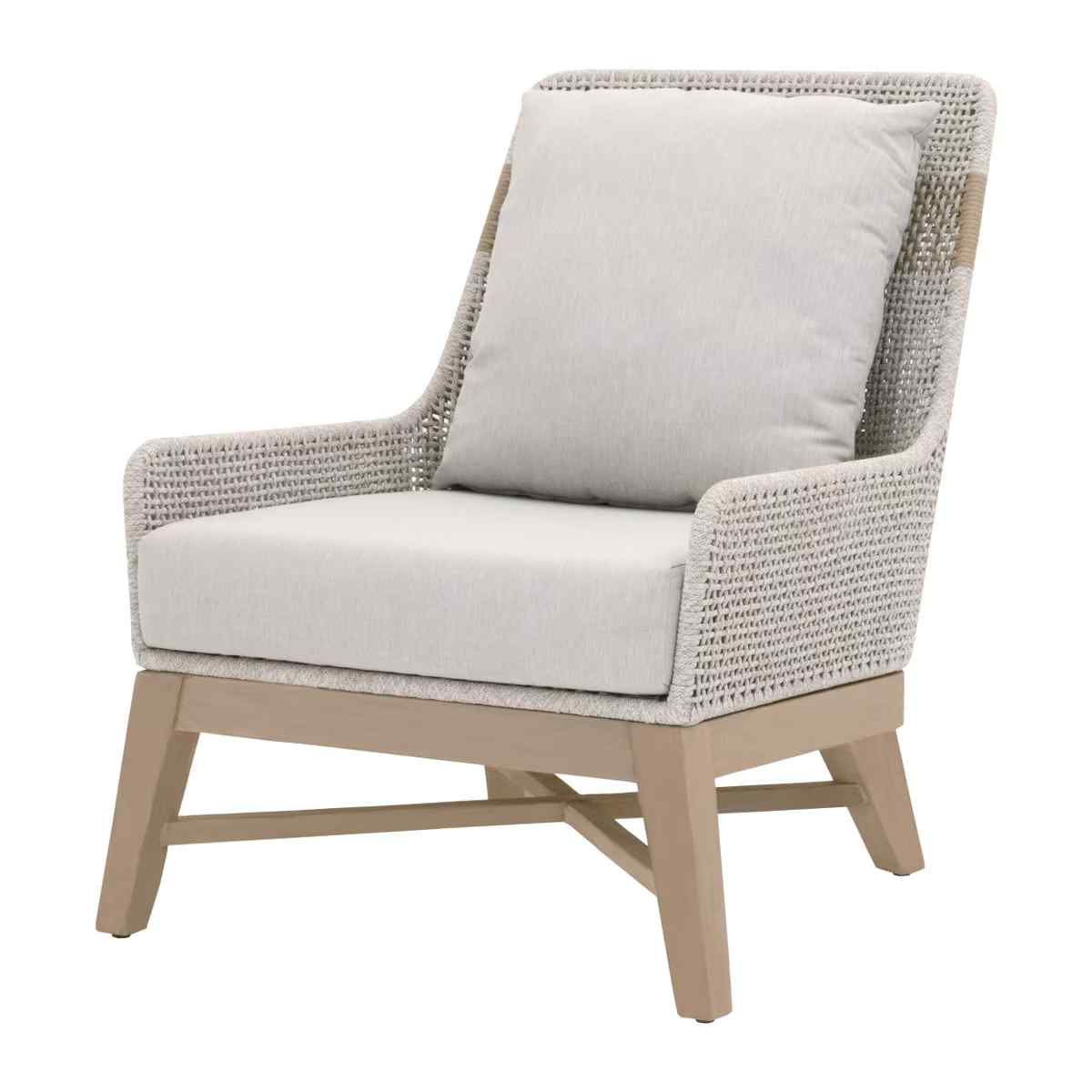Tapestry Olefin Fabric Outdoor Club Chair