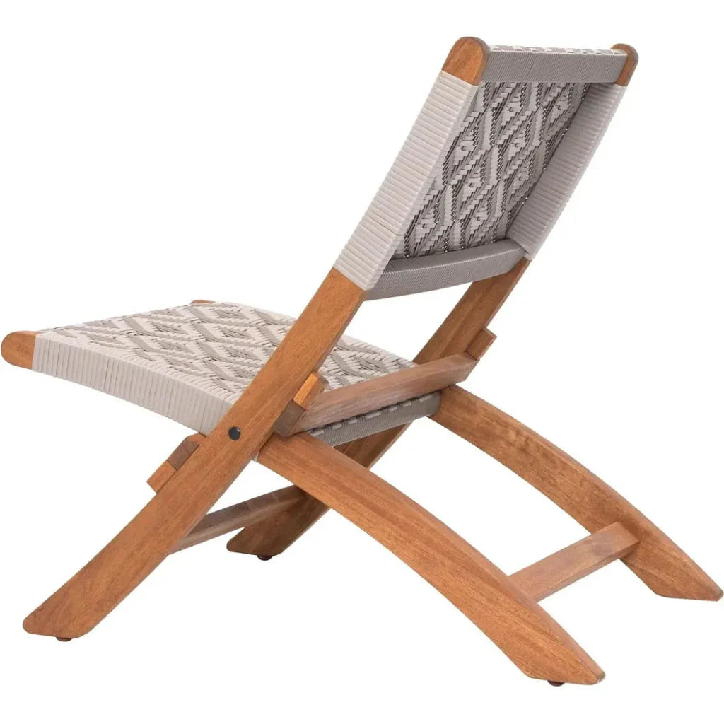 Tide Natural Wood Lounge Chair-Outdoor Lounge Chairs-Zuo Modern-LOOMLAN