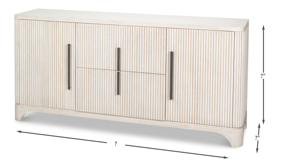 Sarreid Topsail Two Drawers Wood Credenza