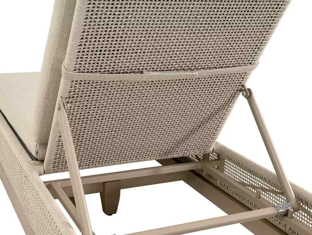 Tropez Olefin Fabric Outdoor Chaise Lounge