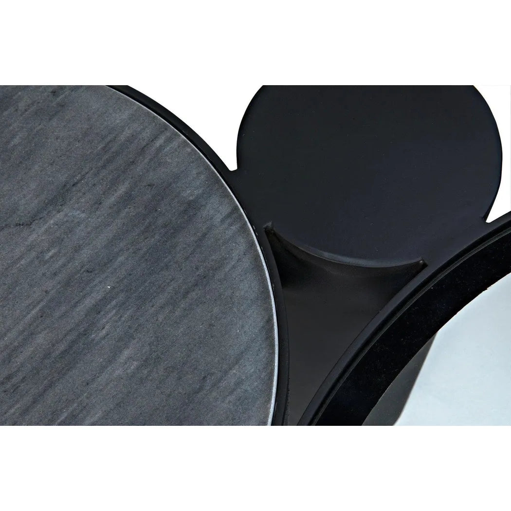 Trypo Steel and Glass Geometric Coffee Table