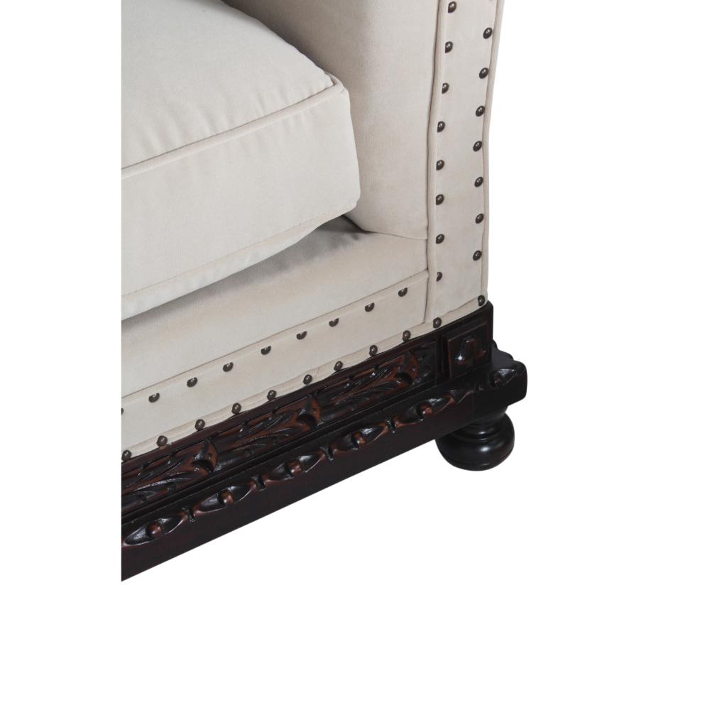 Peninsula Home Santa Fe Off-White Fabric Sofa