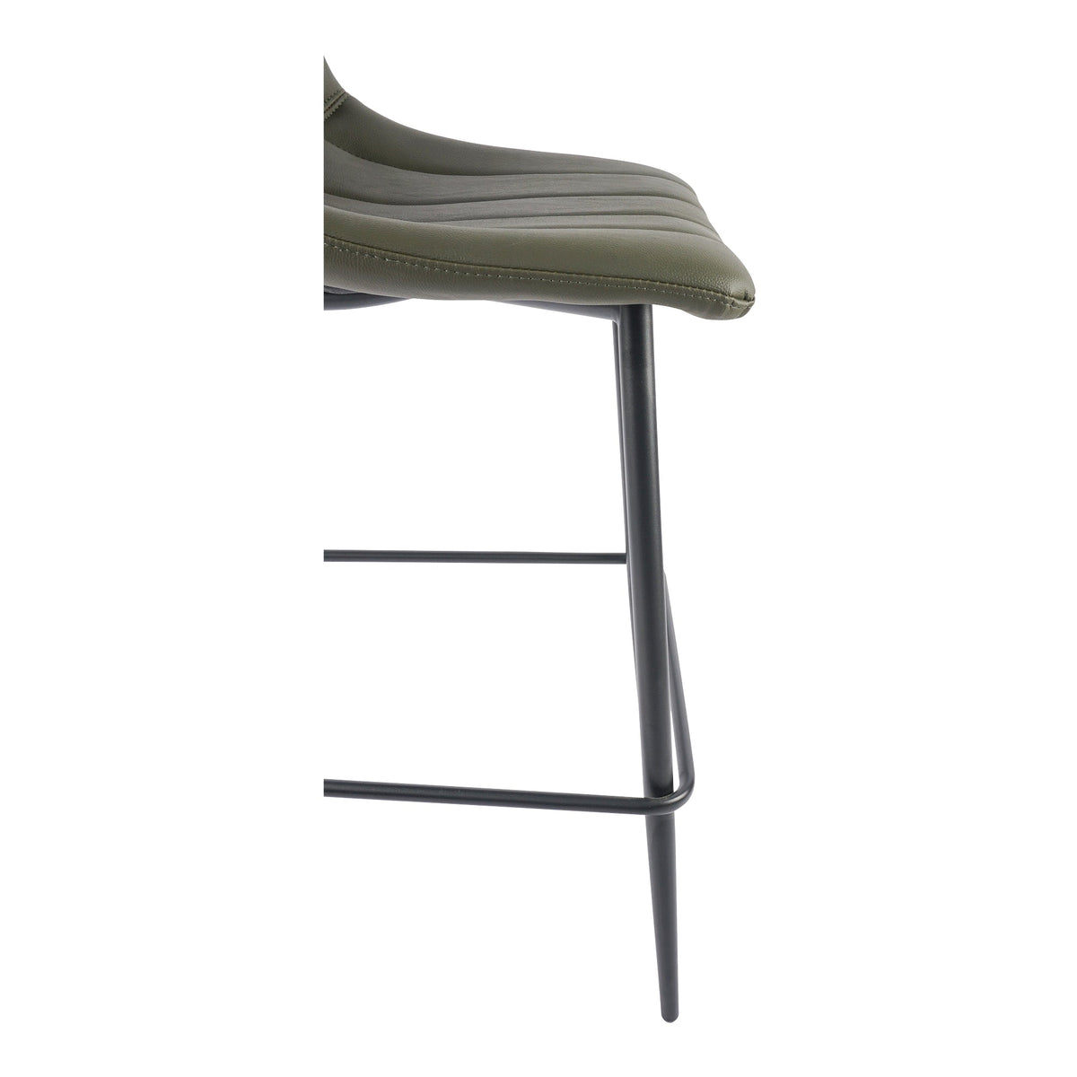 Moe's Home Alibi Vegan Leather Counter Stool 2PC