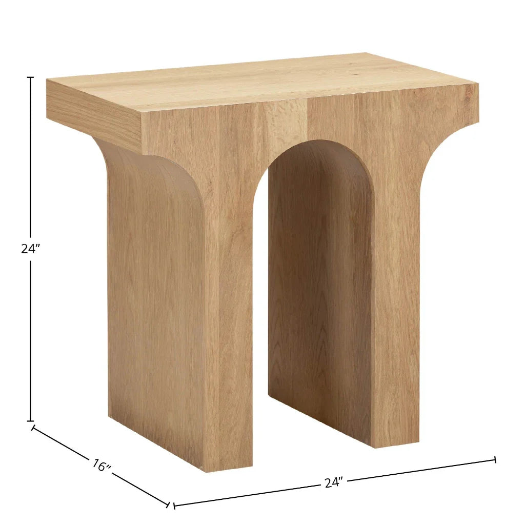 Umbrella Unique Arc Rectangular Side Table