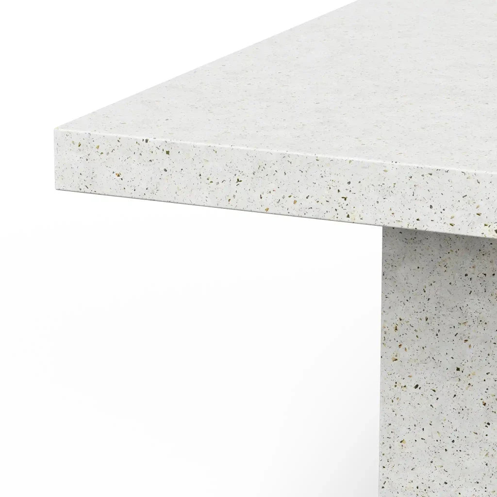 Una Concrete Outdoor Square Dining Table