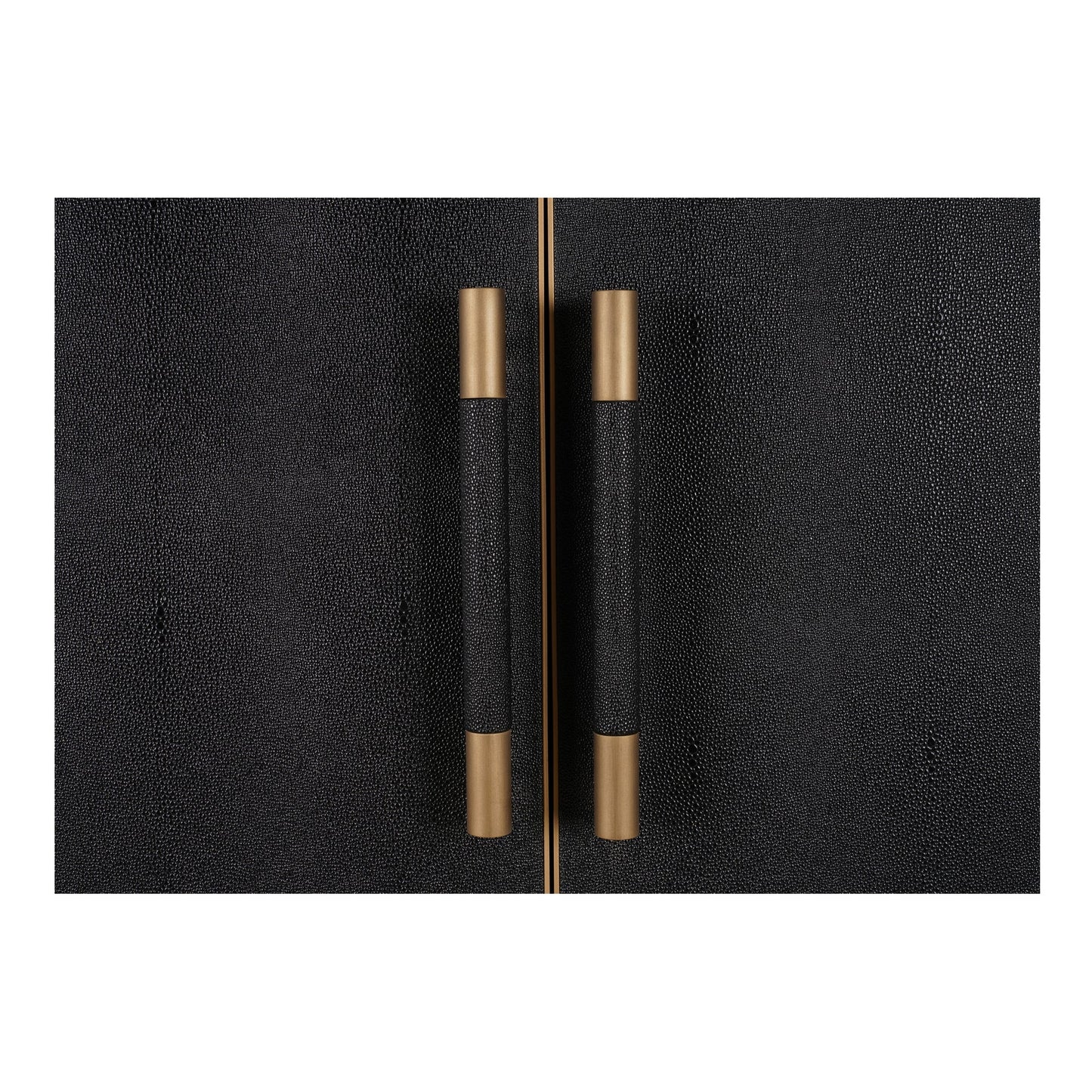 Mako Black Solid Oak Bar Cabinet