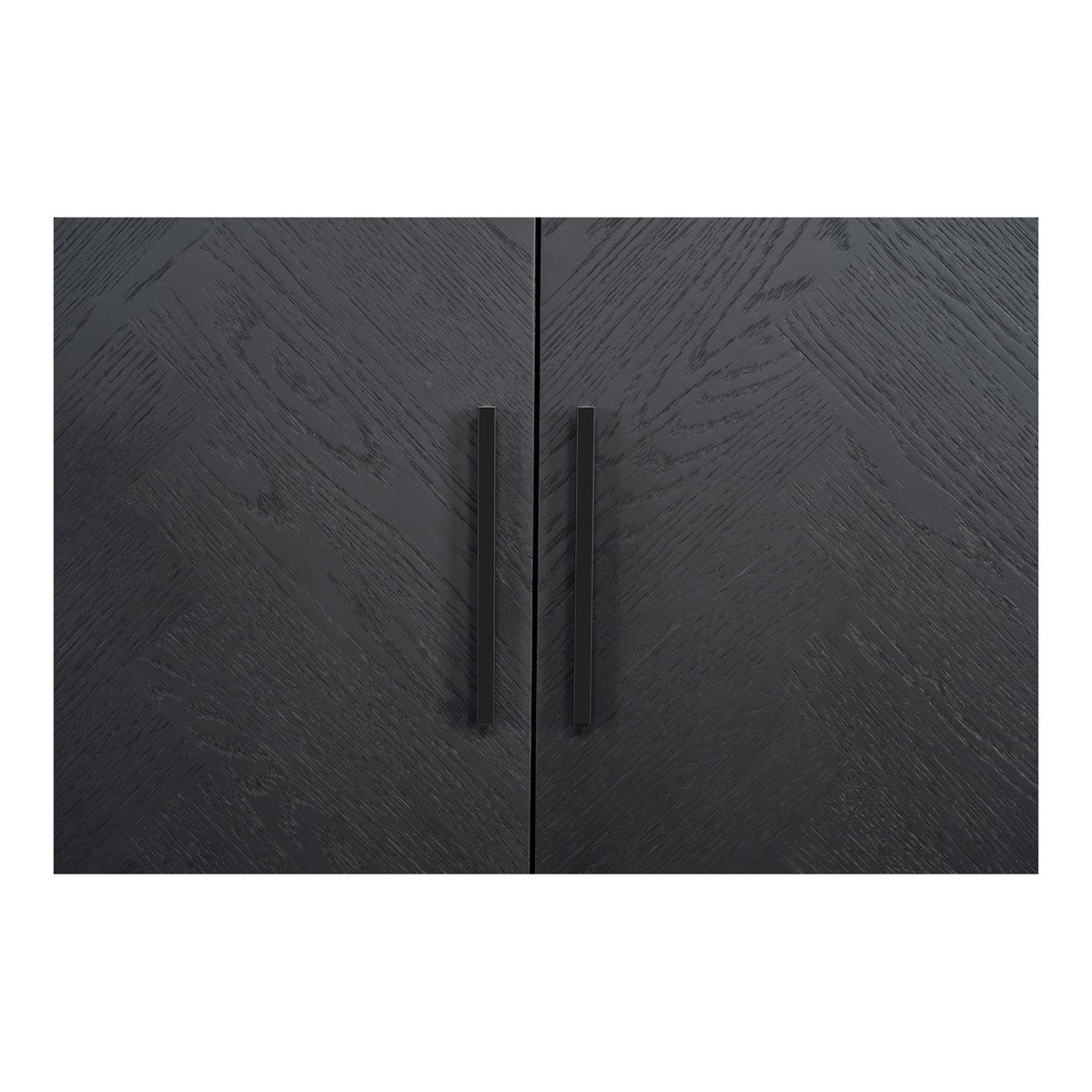 Moe's Home William Oak Veneer and Metal Black Sideboard