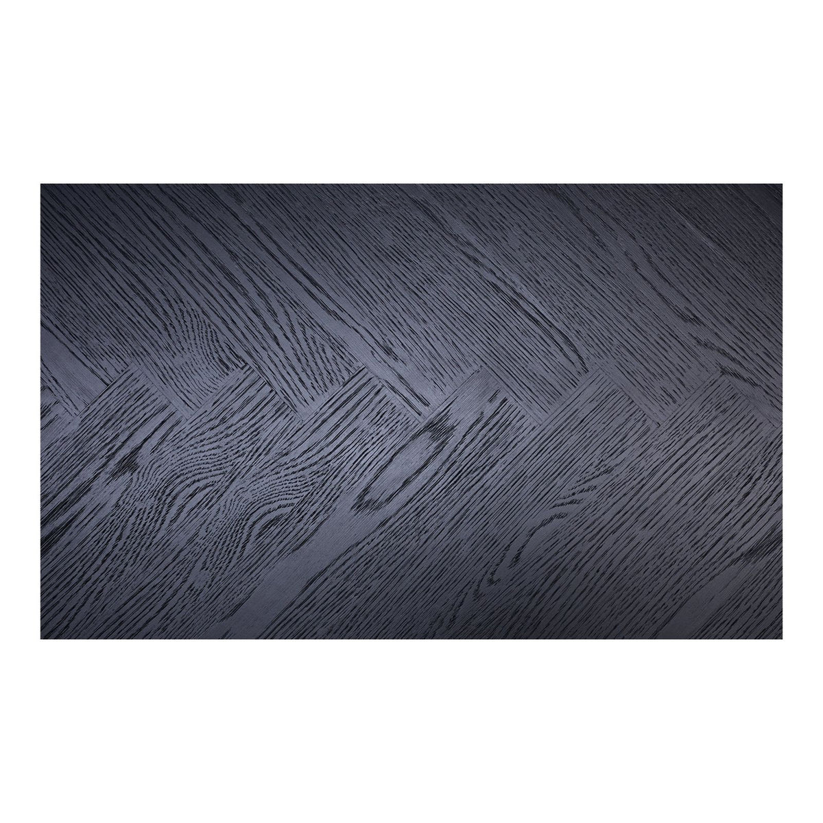 Moe's Home William Oak Veneer Black Oval Dining Table