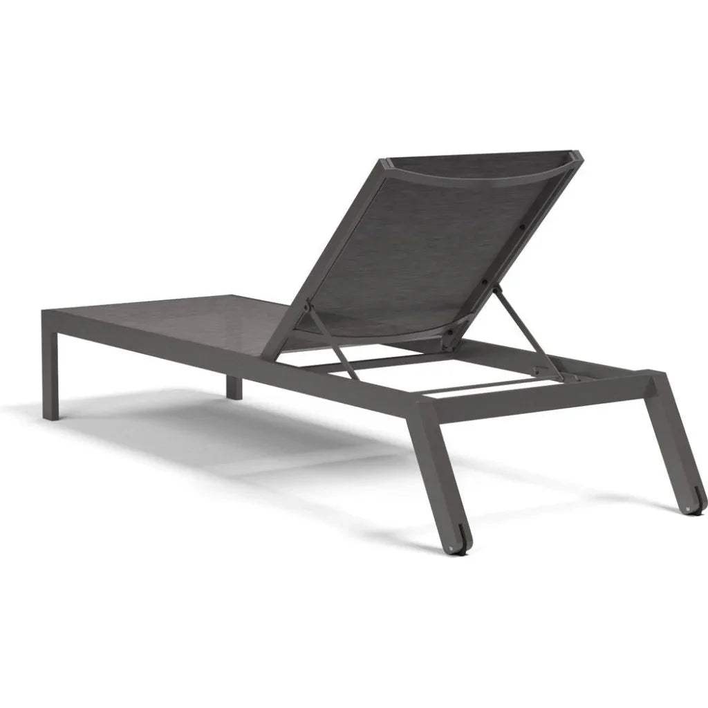 Vegas Aluminum Stackable Patio Chaise Lounge -- view 4