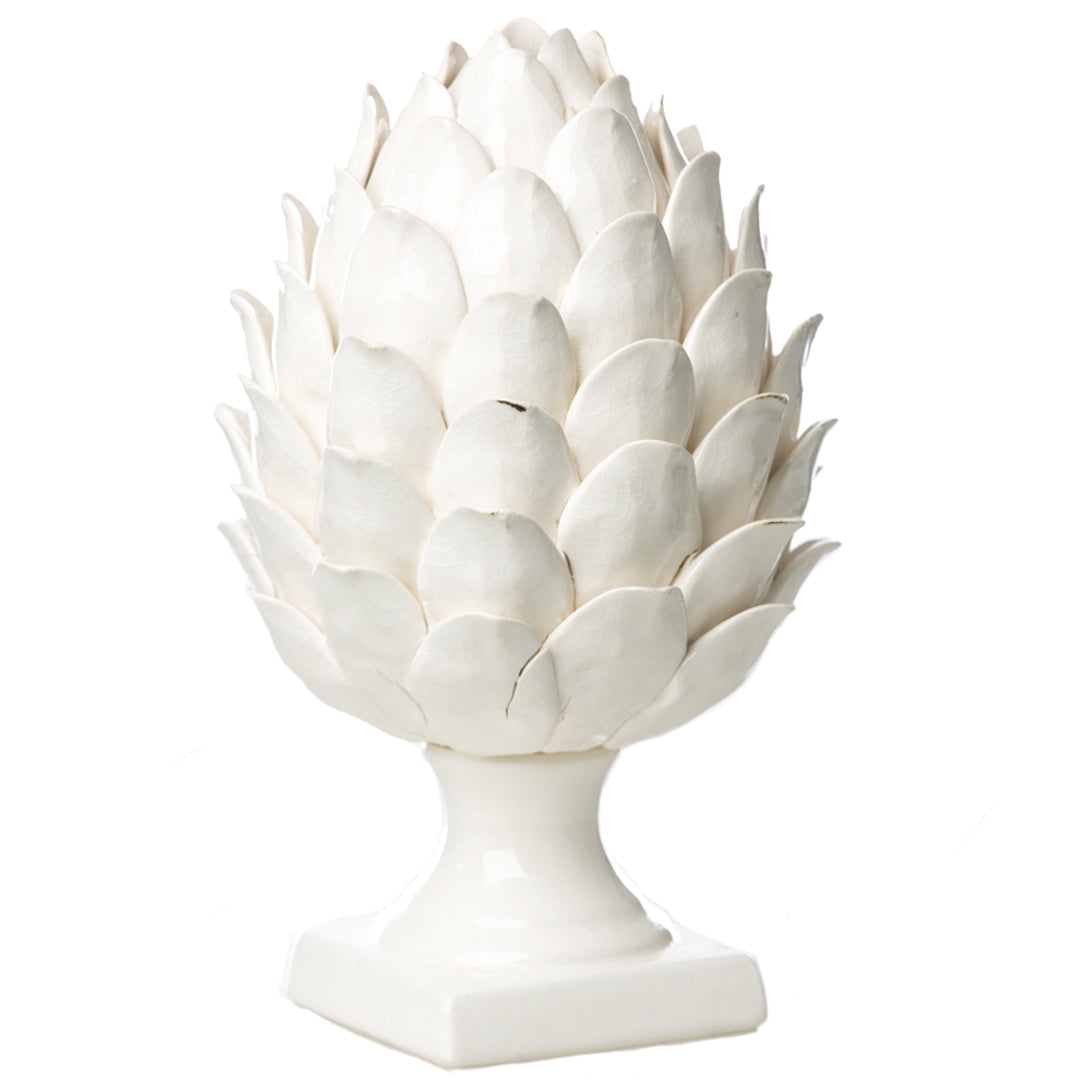 Vinci White Ceramic Artichoke