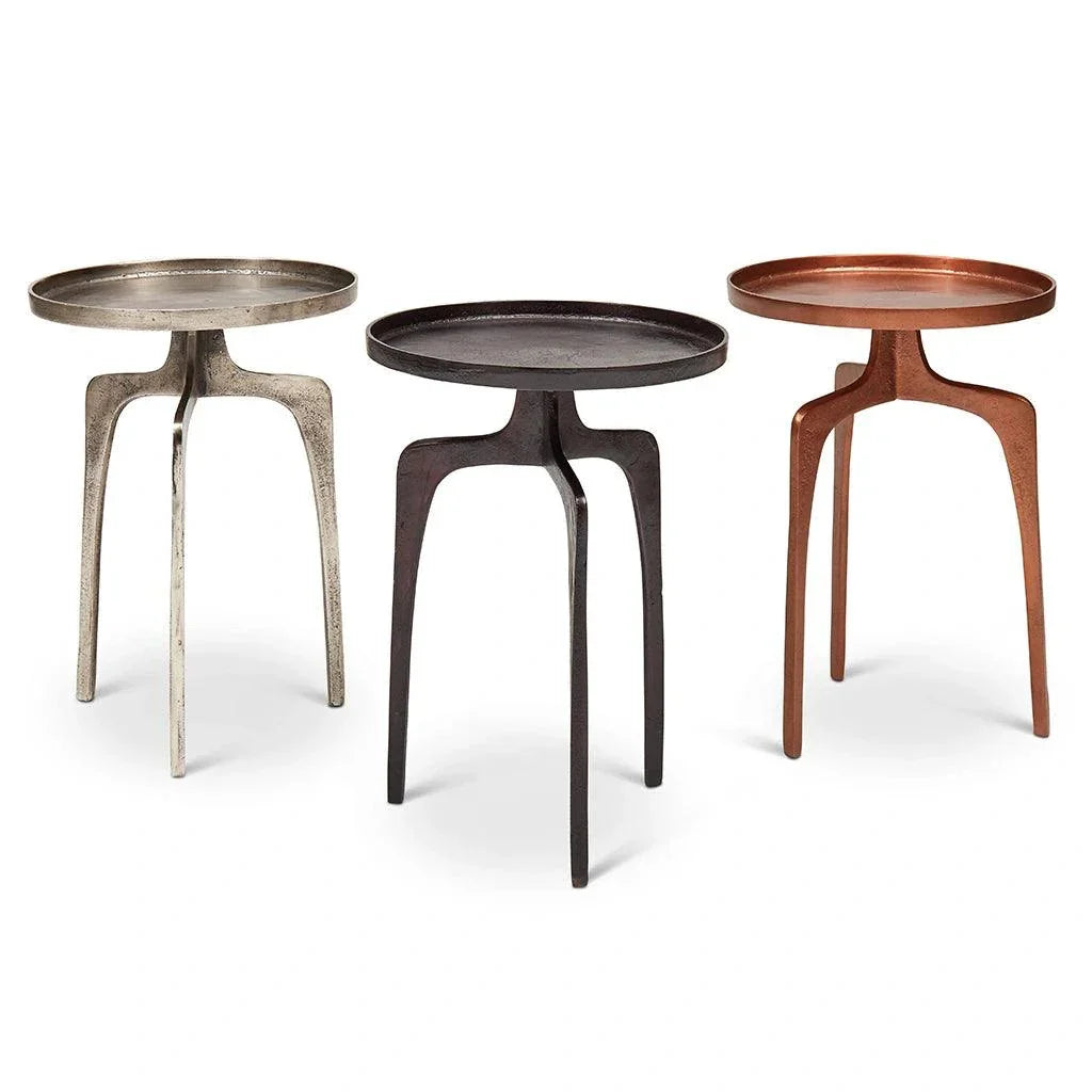 Urbia Vinya Reclaimed Aluminum Round End Table