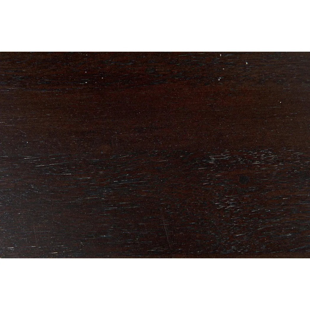 Voltes Desk, Ebony Walnut with Black Steel