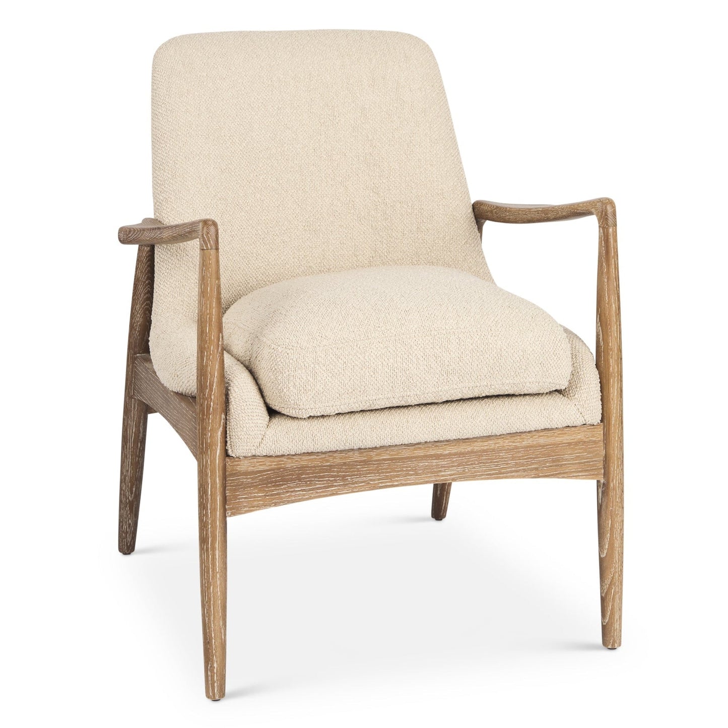 Westan Leather Modern Accent Chair