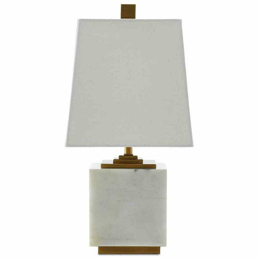 White Antique Brass Annelore Table Lamp Table Lamps Sideboards and Things By Currey & Co