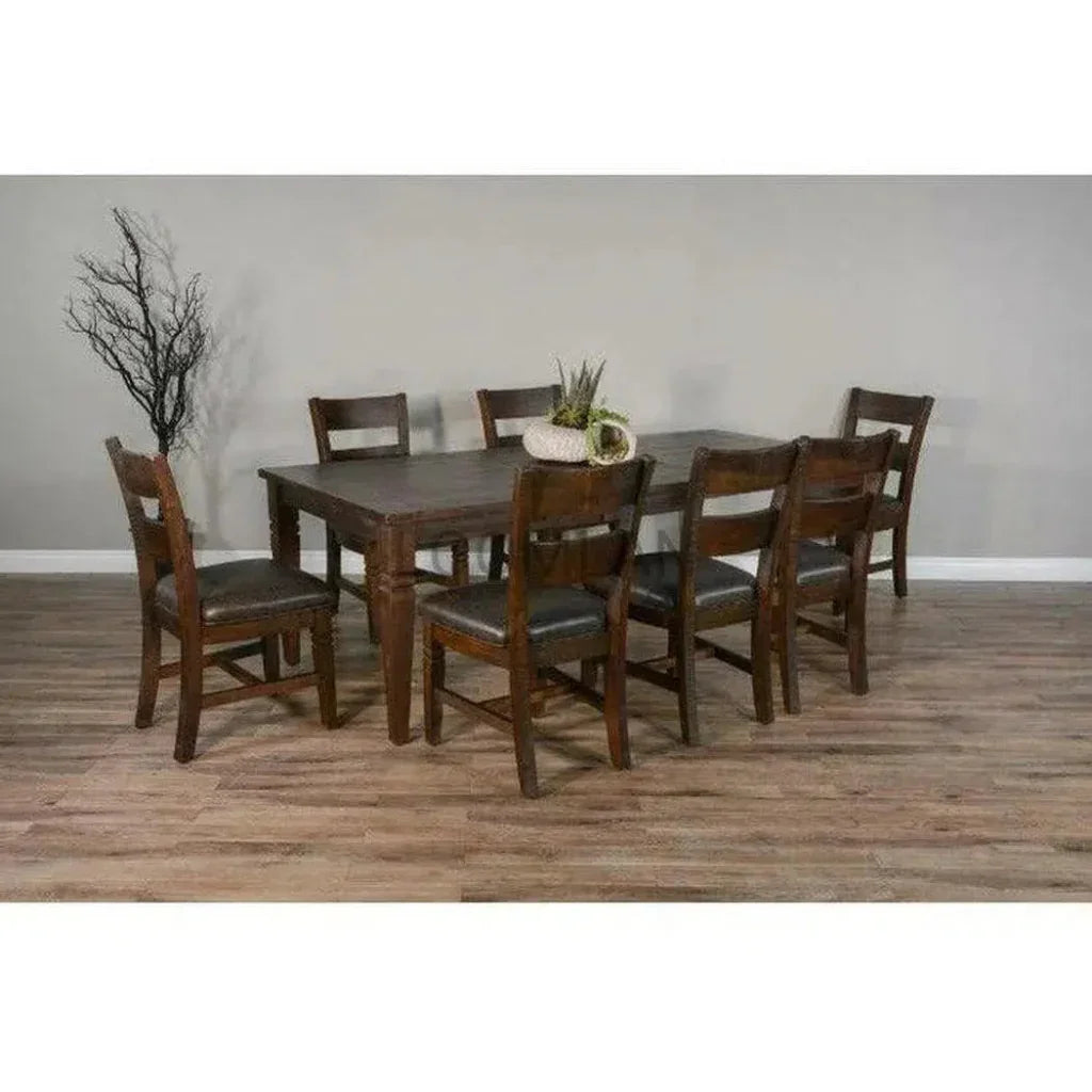 Wood Extendable Dining Table-Dining Tables-Sunny D-LOOMLAN