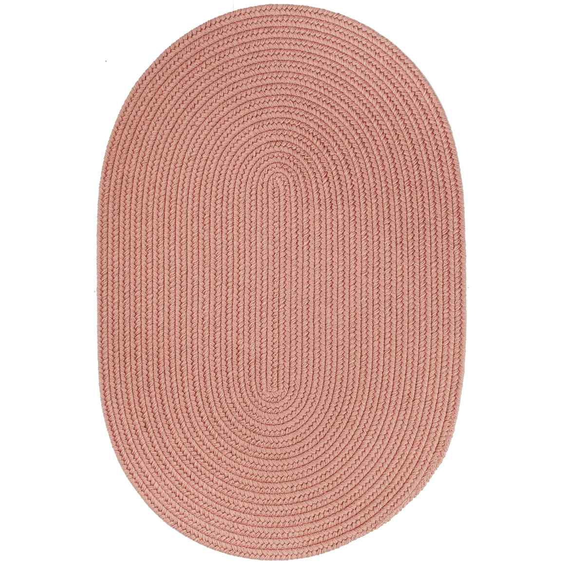Rhody Rug Wool Solids Braided Oval Reversible Area Rugs
