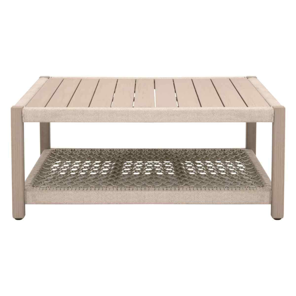 Wrap Wooden Square Outdoor Coffee Table