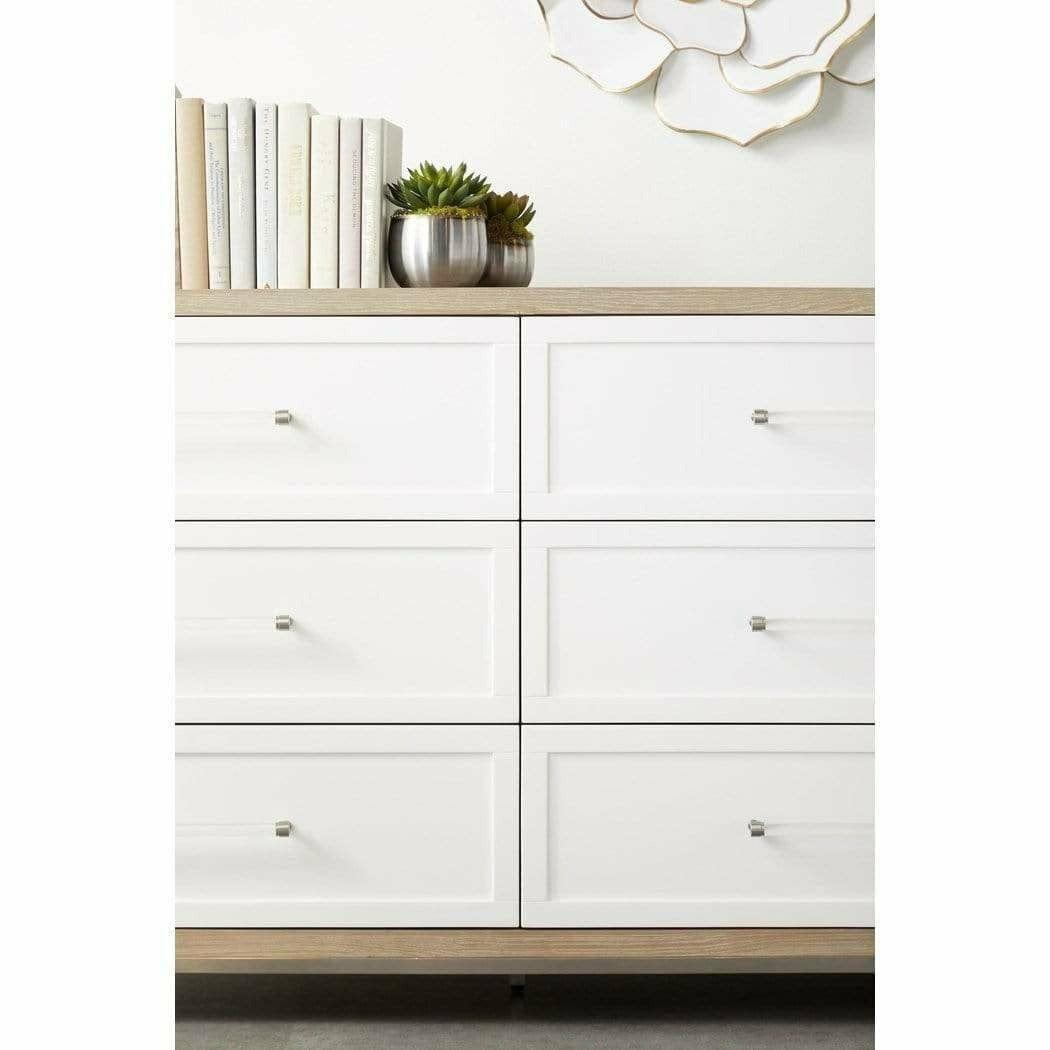 Wrenn 6-Drawer Double Dresser White Dressers Sideboards and Things By Essentials For Living