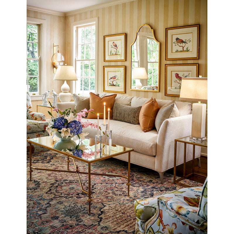 Wrought Iron Framed French Cocktail Table-Coffee Tables-Chelsea House-LOOMLAN