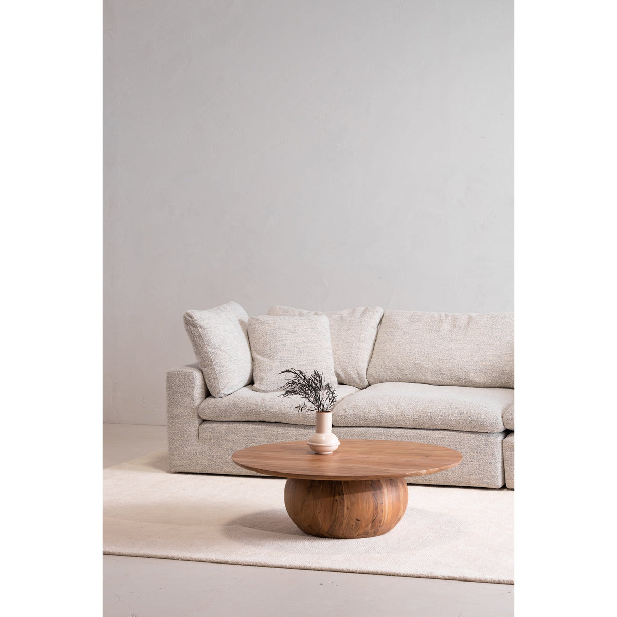 Moe's Home Terra Condo Performance Fabric Grey Slipper Chair