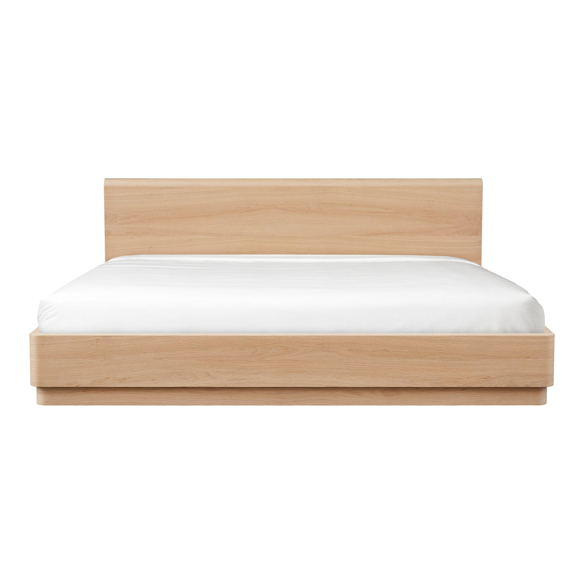 Moe's Home Round Off Wood Light Brown Bed