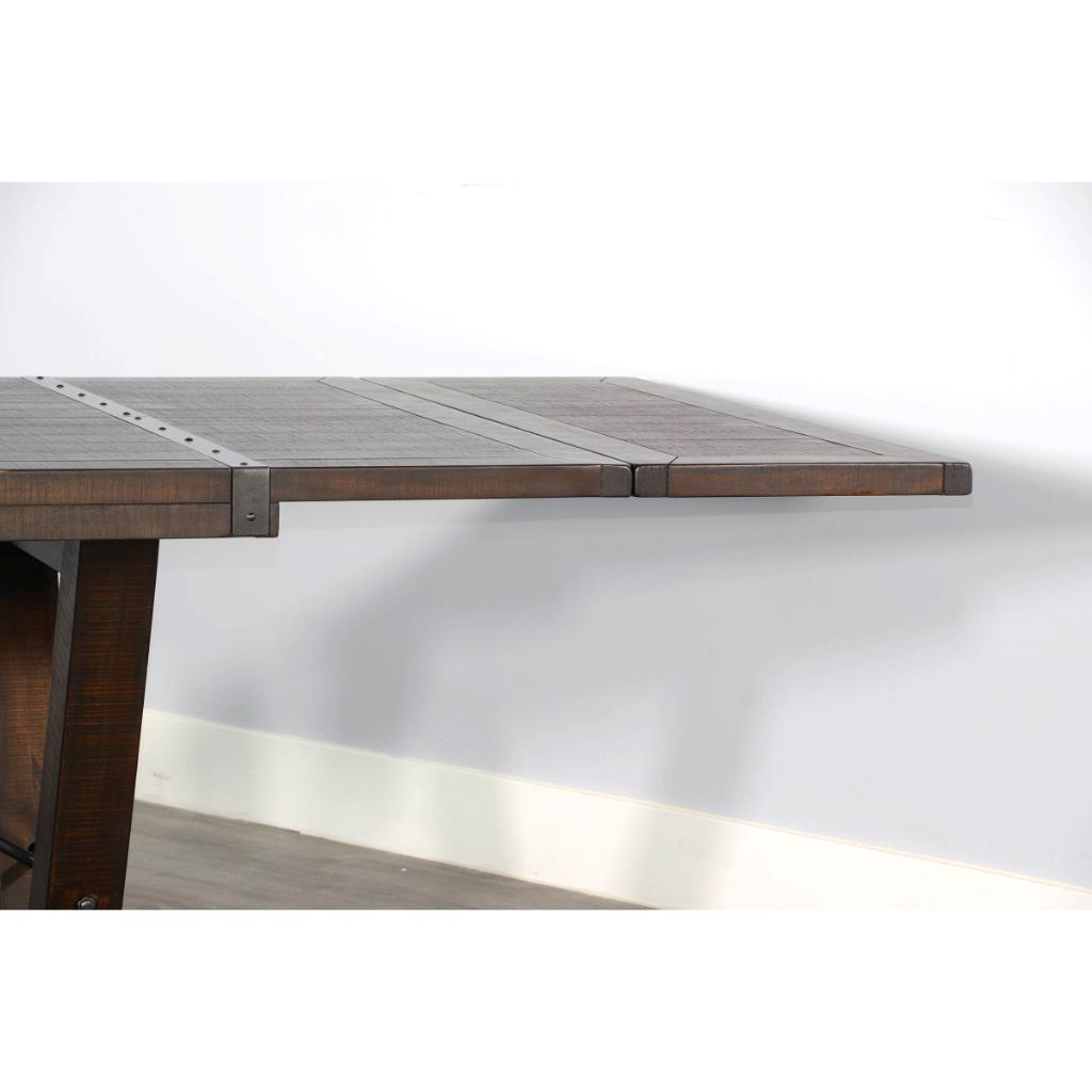 Sunny D Yellowstone Folding Leaf Extension Dining Set