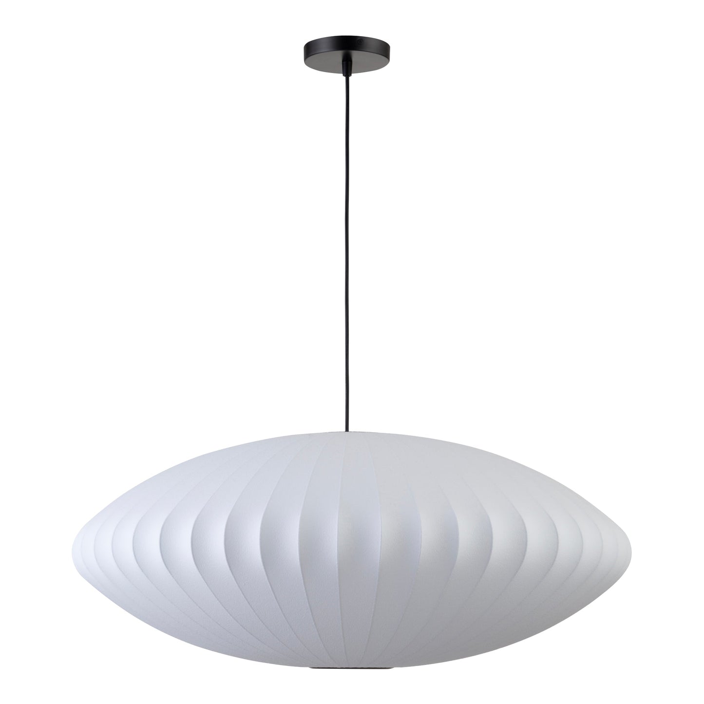 Lys White Silk Shade Pendant Light