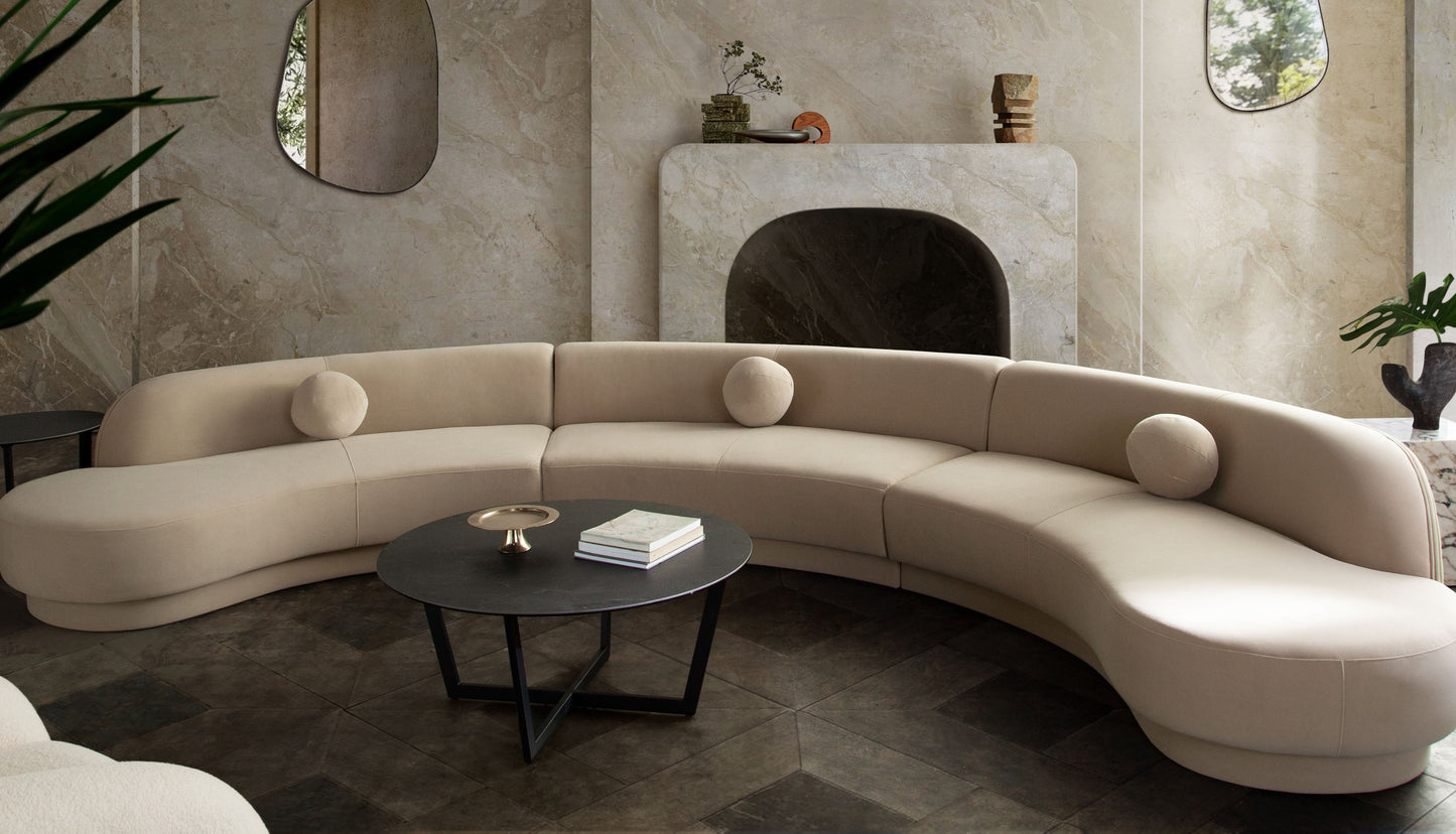 Diamond Sofa Zelda Light Camel Performance Velvet 3PC Modular
