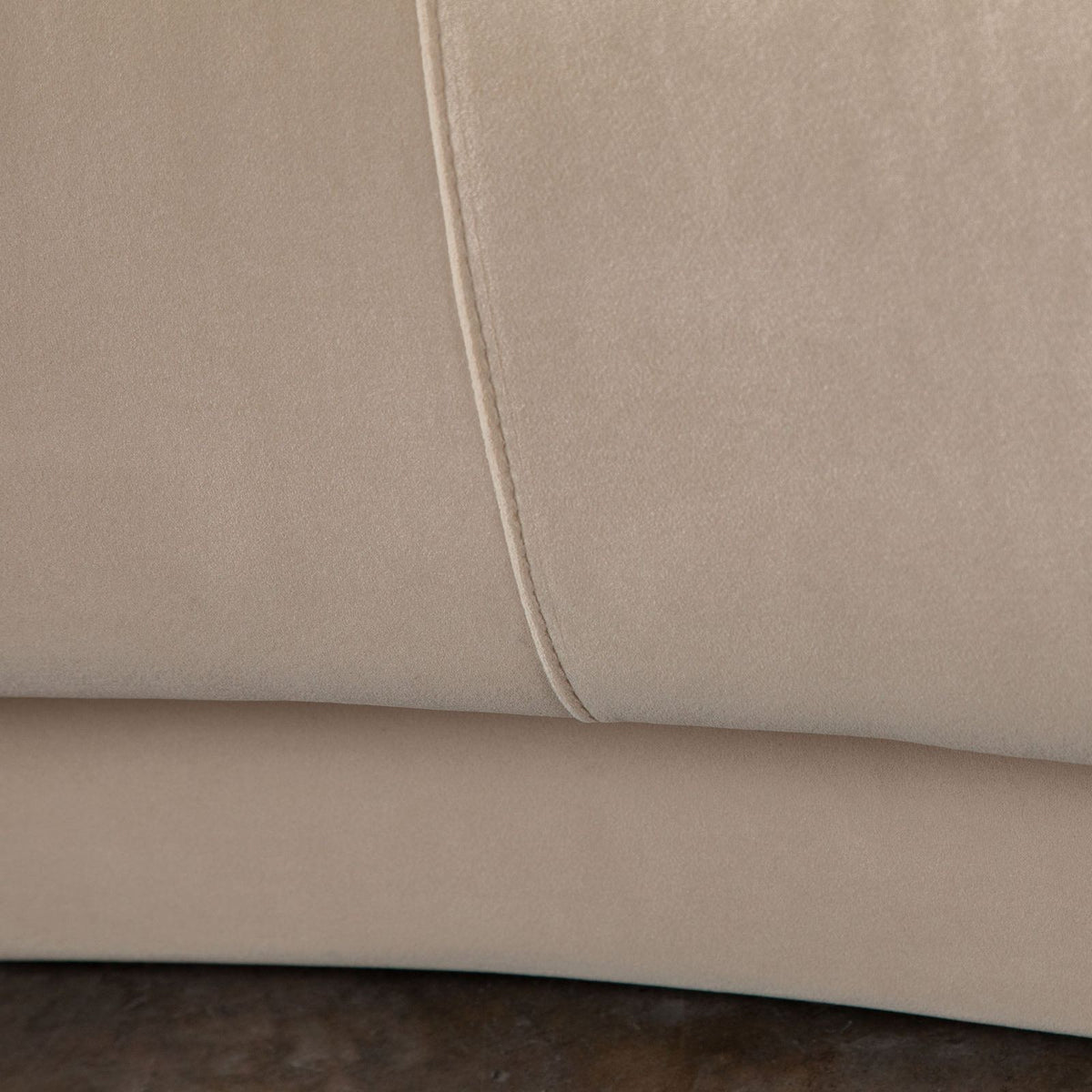 Diamond Sofa Zelda Light Camel Performance Velvet Curved Sofa