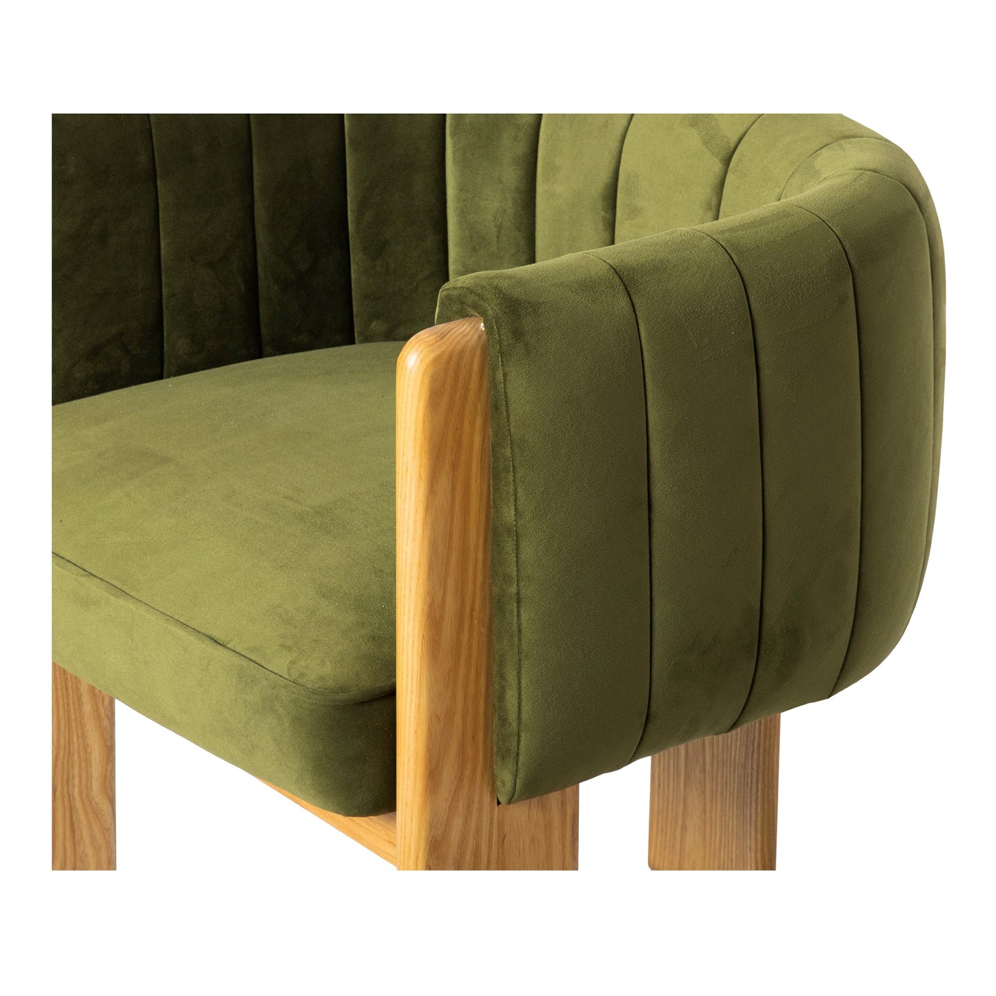 Moe's Home Sofi Performance Fabric & Solid Green Accent Chair