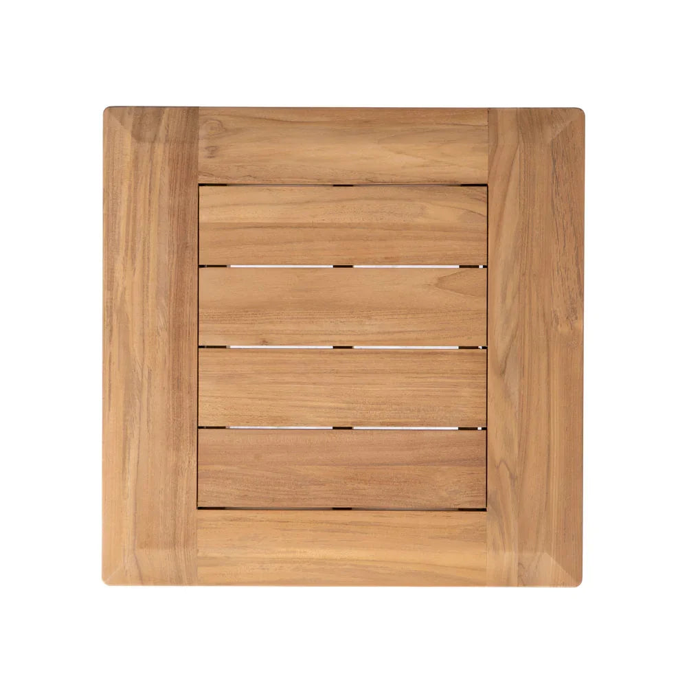 Alpine Teak Wooden Square Outdoor End Table