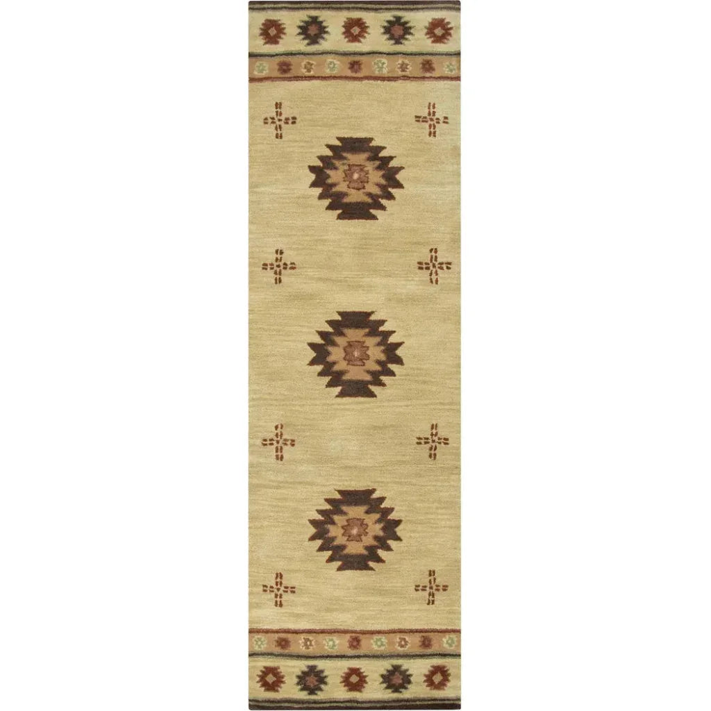 LOOMLAN Daxy Khaki Round Area Rugs