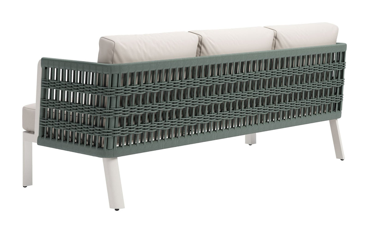 Zuo Modern Bridgehampton White Sofa Washable Cushion