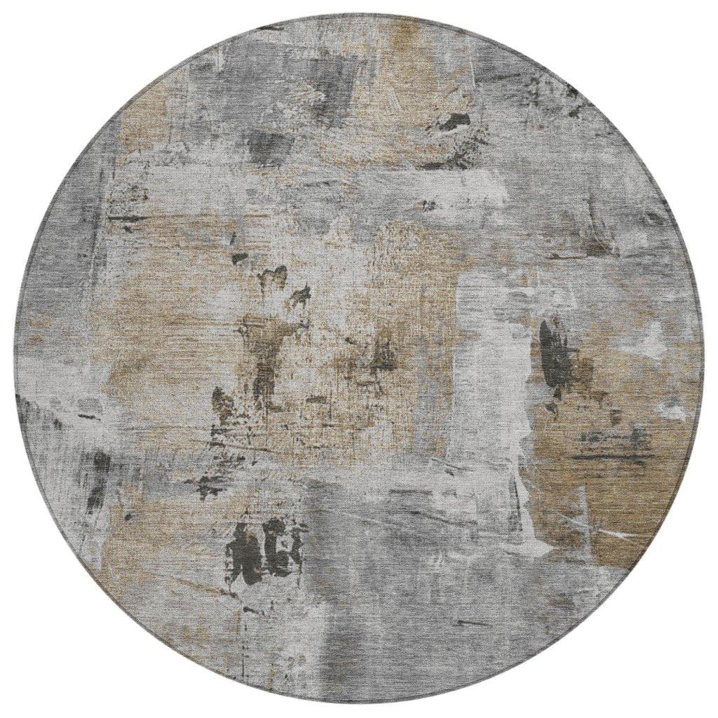 LOOMLAN Rugs Aria Gray Washable Indoor-Outdoor Rug
