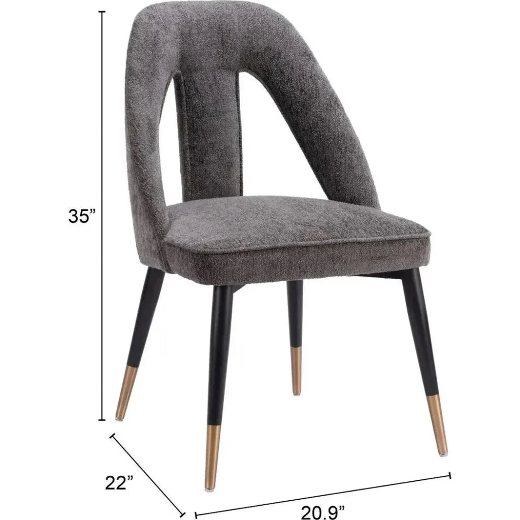 Artus Performance Fabric Armless Dining Chair - LOOMLAN - Zuo Modern - Dining Chairs