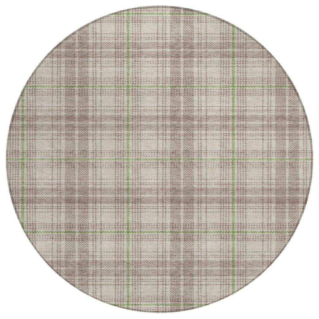 LOOMLAN Rugs Aurora Beige Washable Indoor-Outdoor Rug