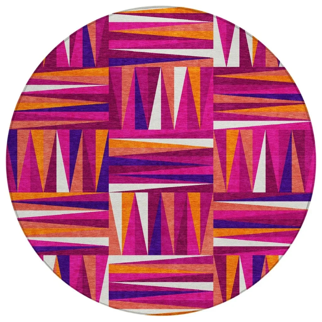 Azura Garnet Washable Indoor-Outdoor Rug