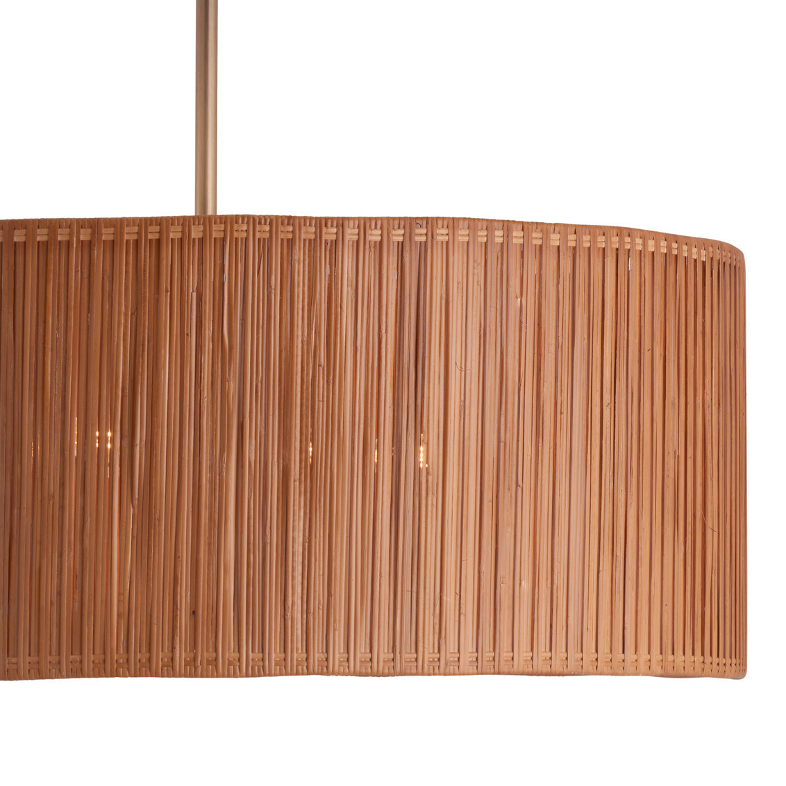 Wildwood Avondale Rattan Shade Brown Pendant