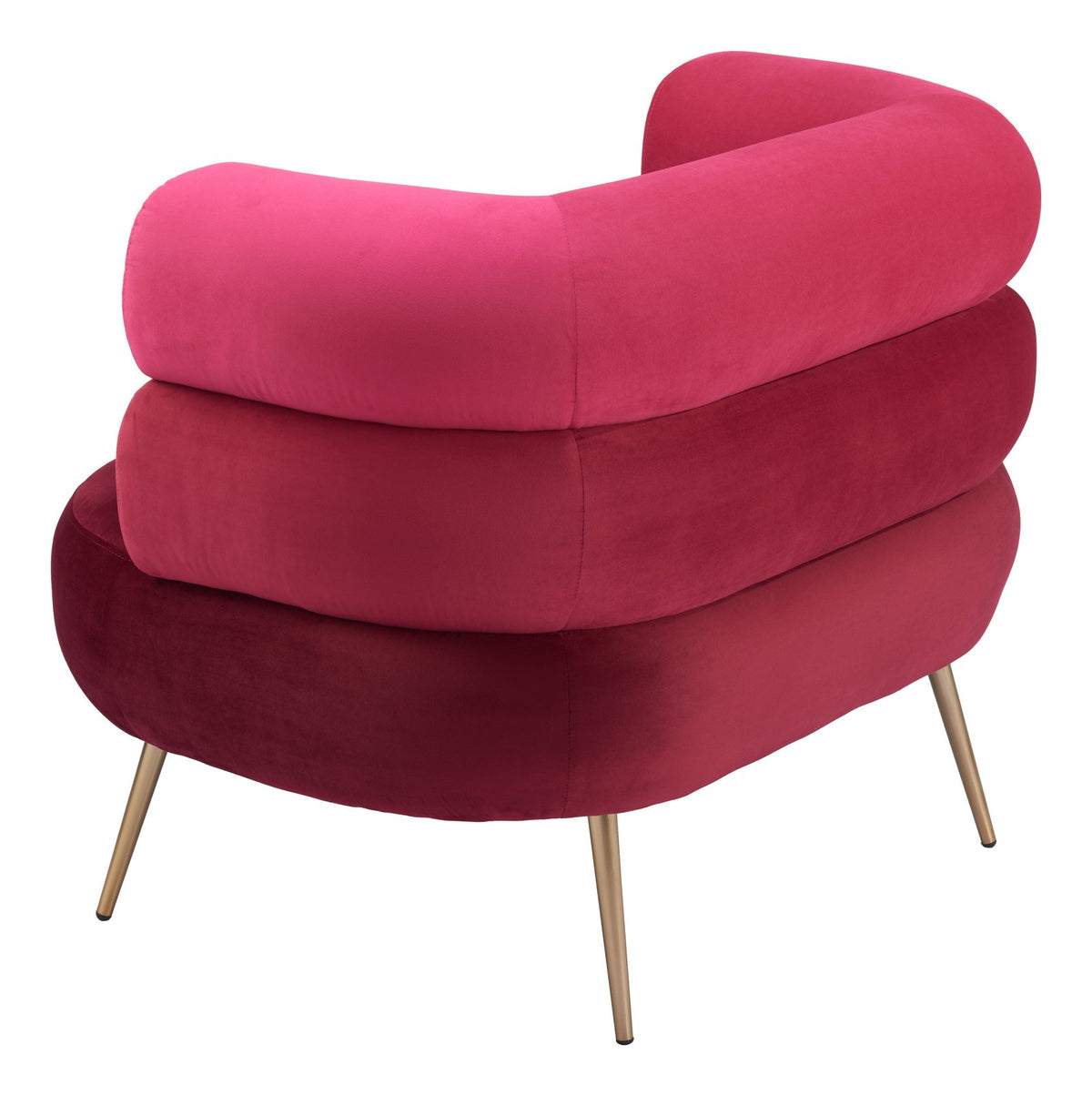 Zuo Modern Arish Steel Red Armless Accent Chair