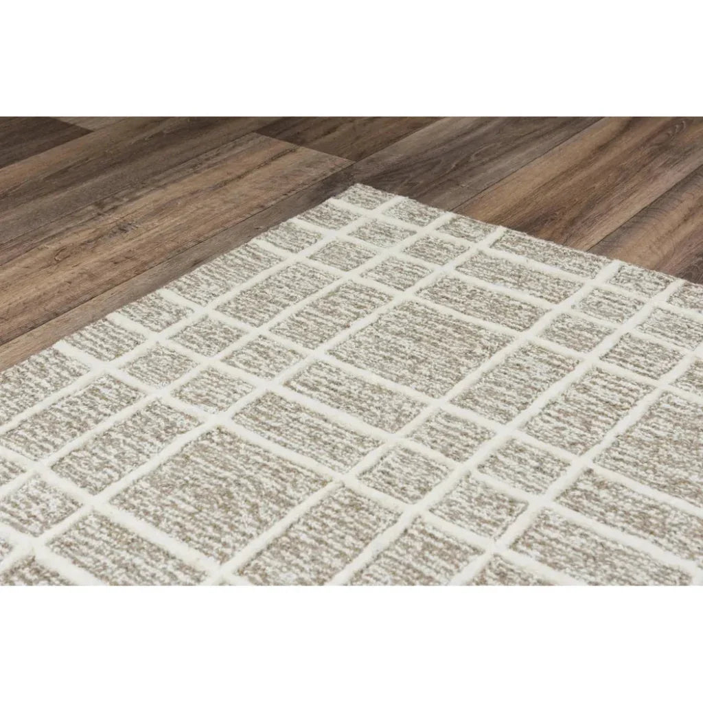 LOOMLAN Ceca Wool Brown Hallway Kitchen Runner Rug