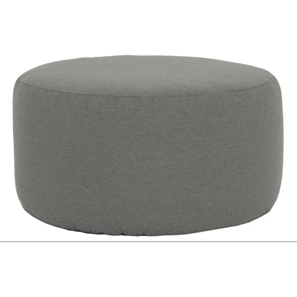 Bazaar Sunbrella Round Outdoor Ottoman