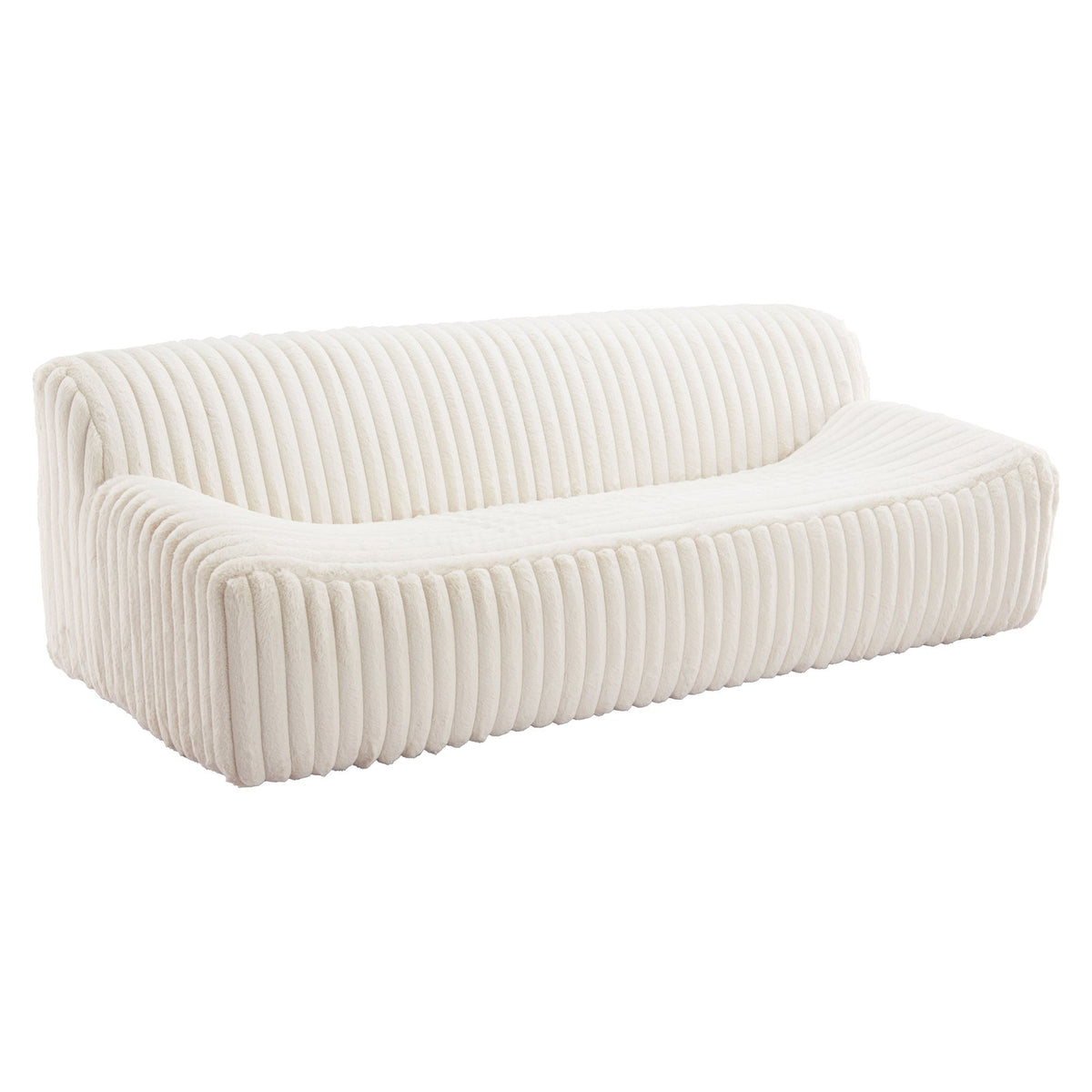 Zuo Modern Osterbro Wood Cream Sofa
