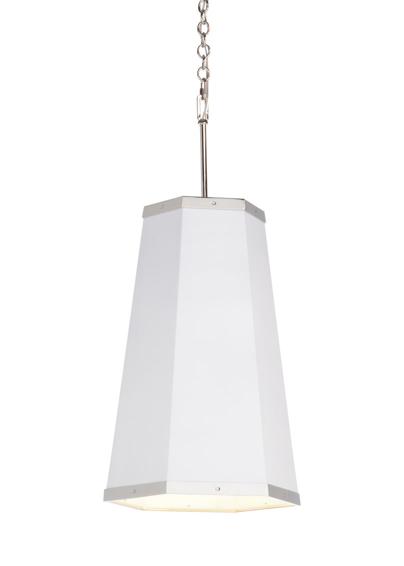 High Street Hexagon White Pendant