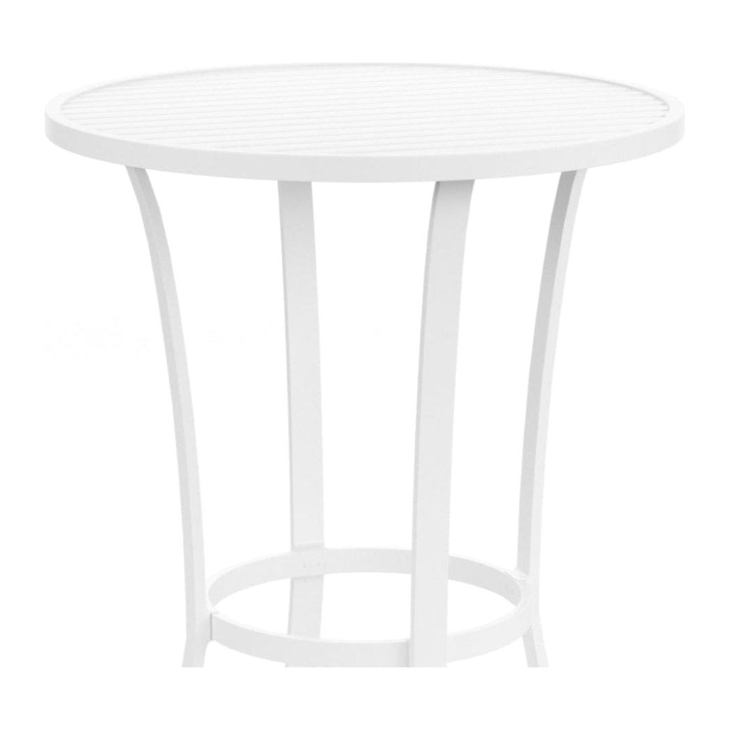 Bristol Aluminum Round Outdoor Pub Table - LOOMLAN - Sunset West - Outdoor Counter Tables