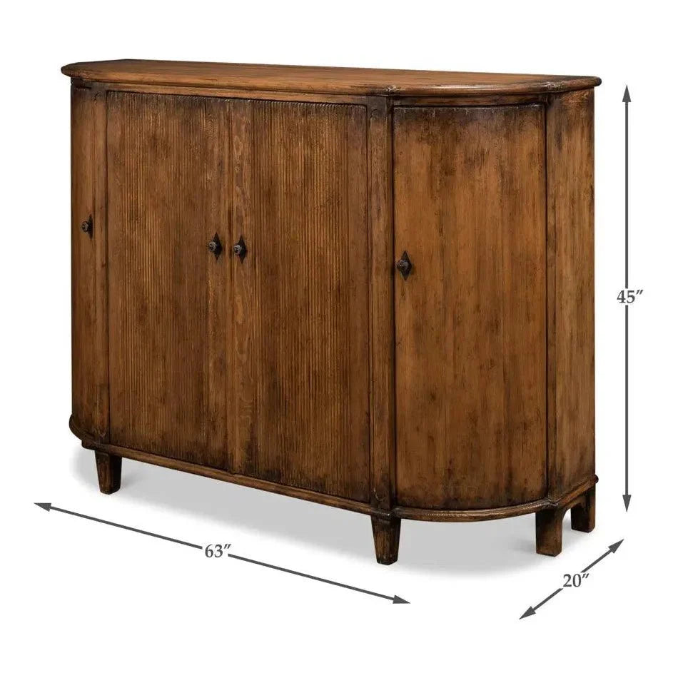 Sarreid Brooks Demilune Brown