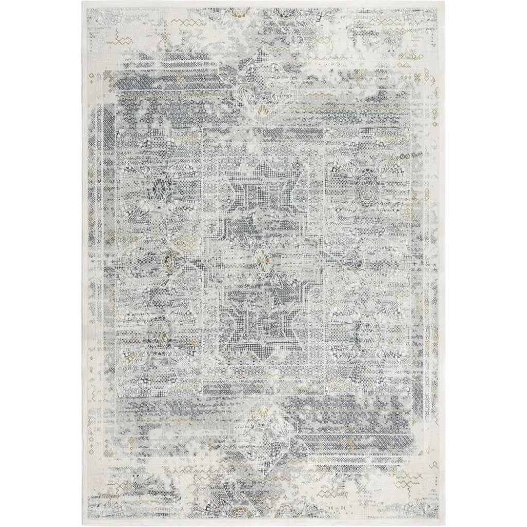 Dite Diamond Gray Kitchen Hallway Runner Rug - LOOMLAN - LOOMLAN - Area Rugs